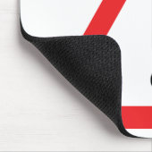 Ausrufezeichenverkehrsikone Mousepad (Ecke)