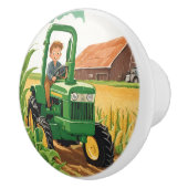 Ausrüstung für den Kindergarten Grüne Schublade Keramikknauf (Rechts)