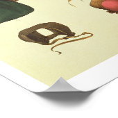 Ausrüstung für Falconry, von "Traite de Fauconneri Poster (Ecke)