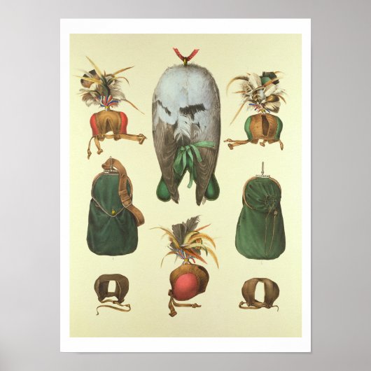 Ausrüstung für Falconry, von "Traite de Fauconneri Poster (Vorne)