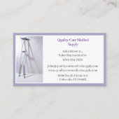 Ausrüstung für graue Kreuze Medizinische Betreuung Visitenkarte (Vorderseite)