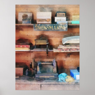 Ausrüstung und Nähmaschine Poster