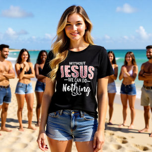 Aussage ohne Jesus können wir nichts tun Tri-Blend Shirt