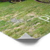 AUSSCHALTEN - Antike Traktoren auf Anzeige Poster (Ecke)