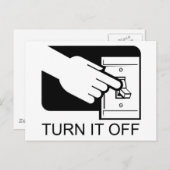 Ausschalten Postkarte (Vorne/Hinten)