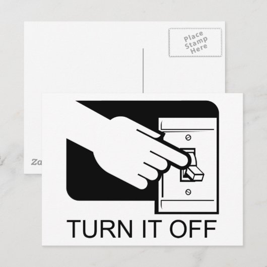 Ausschalten Postkarte (Vorne/Hinten)