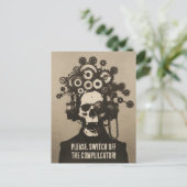 Ausschalten Sie das Überdenken des Komplexators du Postkarte (Stehend Vorderseite)