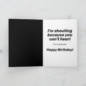 Ausscheiden zu altersbedingten Schwerhörigkeit des Karte (Innenseite)