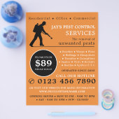 Ausscheider, Werbung für Schädlinge und Kontrollen Flyer (Einzeln)