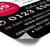 Ausscheider, Werbung für Schädlinge und Kontrollen Poster (Ecke)