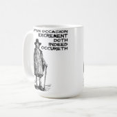 Ausscheidung Doth tatsächlich Occureth lustige Kaffeetasse (Vorderseite Links)