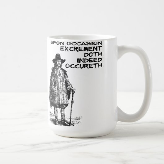 Ausscheidung Doth tatsächlich Occureth lustige Kaffeetasse (Rechts)