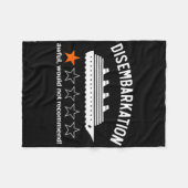 Ausschiffung Awful würde nicht empfehlen Fleecedecke (Vorderseite (Horizontal))