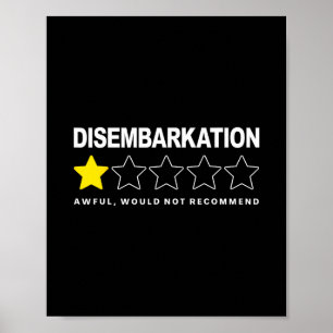Ausschiffung Fürchterlich Würde Kreuzfahrt Nicht E Poster