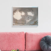 Ausschiffung K7 1986 Leinwand in gemischten Medien (Insitu (Wohnzimmer))