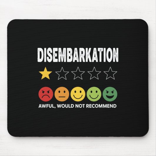 Ausschiffung - Schrecklich Würde Nicht Empfehlen 2 Mousepad (Vorne)