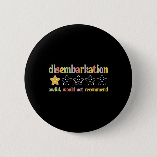 Ausschiffung Schrecklich Würde Nicht Empfehlen Lus Button (Vorderseite)