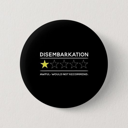 Ausschiffung Schrecklich Würde Nicht Empfehlen Lus Button (Vorderseite)