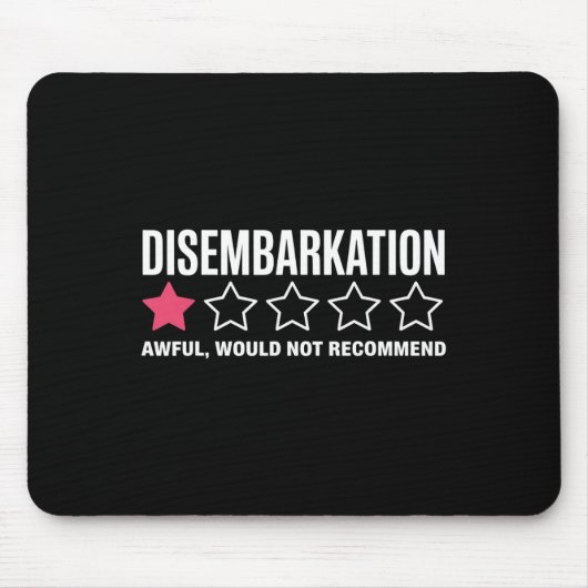 Ausschiffung Schrecklich Würde Nicht Empfehlen Lus Mousepad (Vorne)