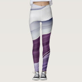 Ausschlag Lila überdruckter Leggings (Vorderseite)