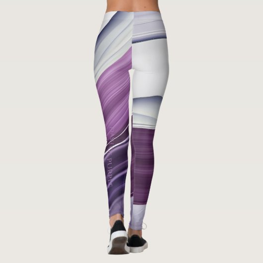 Ausschlag Lila überdruckter Leggings (Rückseite)