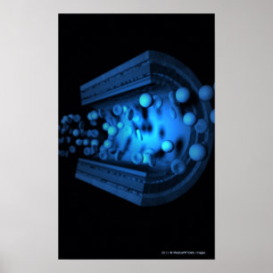 Ausschliessliche Ansicht von Blutkörperchen in ein Poster