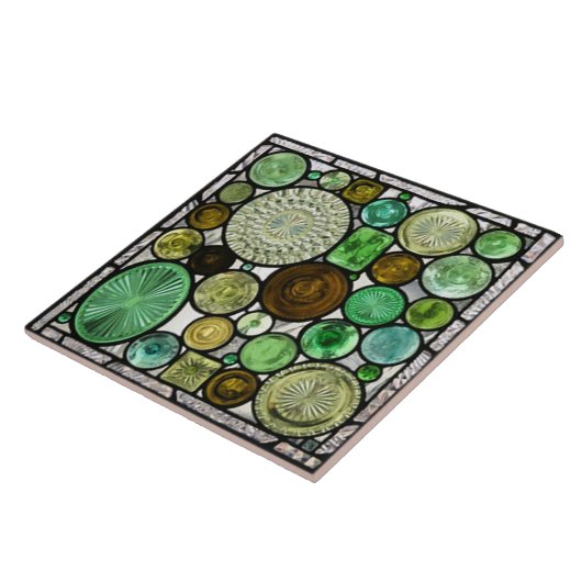 Ausschließlicher Kachel Kirchenfenster (Seite)