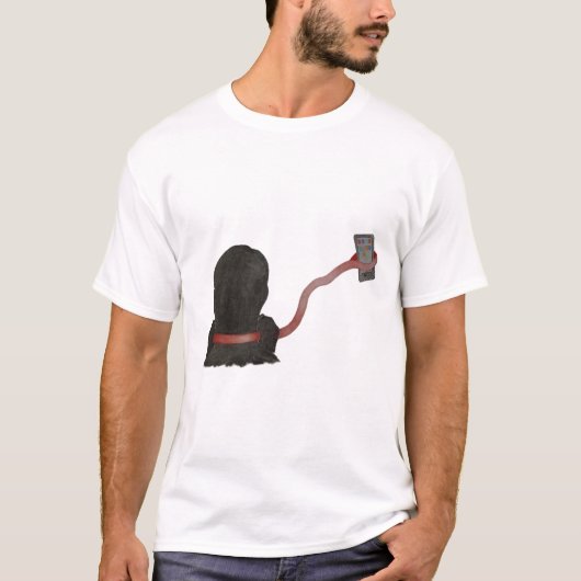 Ausschneiden der sozialen Medien T-Shirt (Vorderseite)
