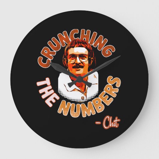 Ausschneiden der Zahlen Große Wanduhr (Vorderseite)