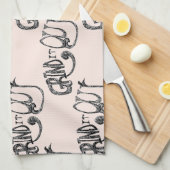 Ausschneiden Geschirrtuch (Viertel Falte)