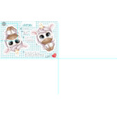 Ausschneiden 'n' Personalisiertes Einhornspielzeug Stoff (Kachel)