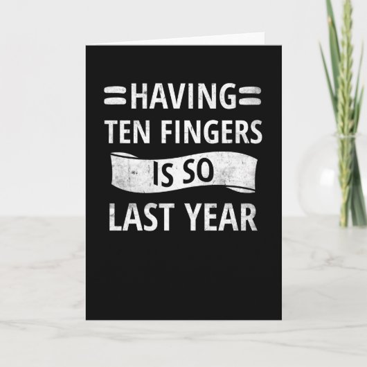 Ausschneiden von Amputierten Finger Amputee-Erholu Karte (Vorderseite)