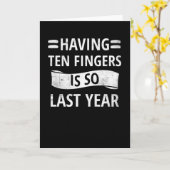 Ausschneiden von Amputierten Finger Amputee-Erholu Karte (Gelbe Blume)