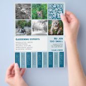 Ausschneiden von Flyer-Quadrat-Bilder Gartenarbeit Flyer (Hand)