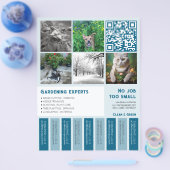 Ausschneiden von Flyer-Quadrat-Bilder Gartenarbeit Flyer (Einzeln)
