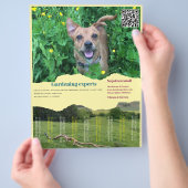 Ausschneiden von Flyer-Quadrat-Bilder Gartenarbeit Flyer (Hand)