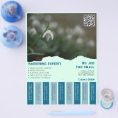 Ausschneiden von Flyer-Quadrat-Bilder Gartenarbeit Flyer (Einzeln)