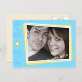 Ausschneiden von Scrapbook Save the Date Post Card Ankündigungspostkarte (Vorne/Hinten)