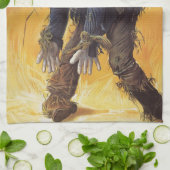 Ausschnitt aus dem Zauberer Oz, Vintage Märchen Handtuch (Gefaltet)