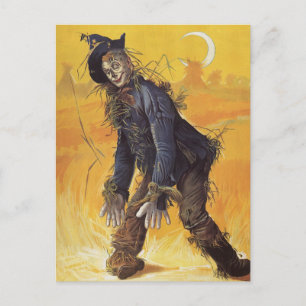 Ausschnitt aus dem Zauberer Oz, Vintage Märchen Postkarte