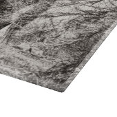 Ausschnitt-Brett-GlasWestern-Cowboy Schneidebrett (Ecke)