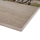 Ausschnitt-Brett-GlasWestern-Pferd Schneidebrett (Ecke)