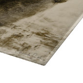 Ausschnitt-Brett-GlasWestern-Pferd Schneidebrett (Ecke)