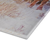 Ausschnitt-Brett-GlasWestern-Vieh Schneidebrett (Ecke)