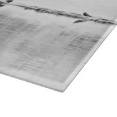 Ausschnitt-Brett-GlasWestern-Winter-Baum-Fluss Schneidebrett (Ecke)