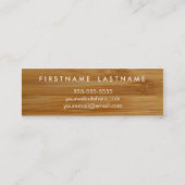 Ausschnitt-Brett-persönliche Mini Visitenkarte (Rückseite)