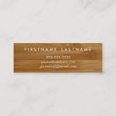 Ausschnitt-Brett-persönliche Mini Visitenkarte (Rückseite)