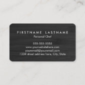 Ausschnitt-Brett-persönliche Visitenkarte (Rückseite)