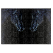 Ausschnitt-Brett-Retro Western-Glaspferd Schneidebrett (Vorderseite)