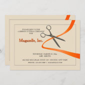 Ausschnitt der Band-Eröffnungs-Mitteilung Einladung (Vorne/Hinten)